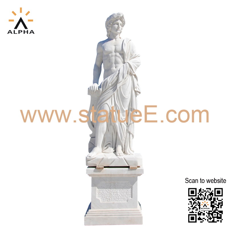 Marble Apollo statue